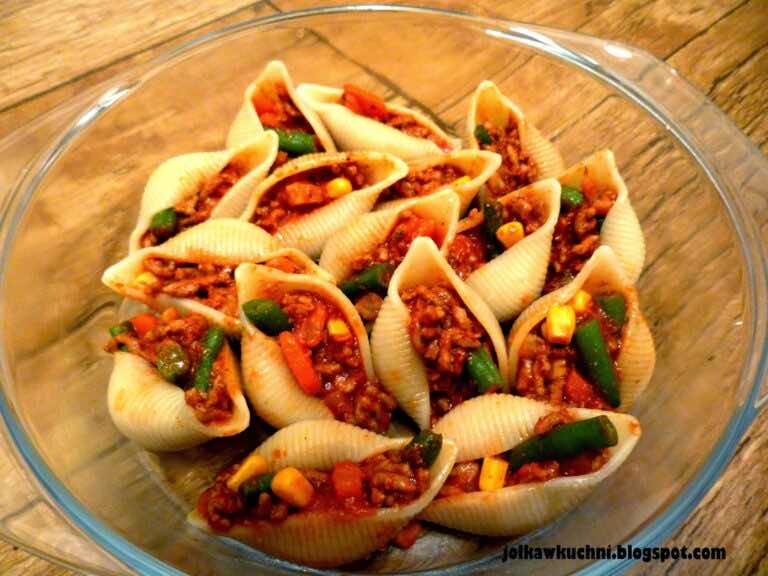 Muszle nadziewane mięsem mielonym i nie tylko!