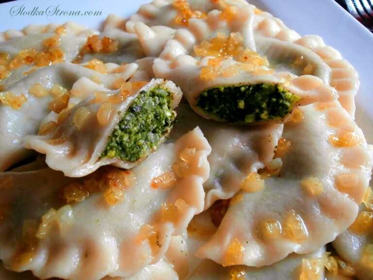 Pierogi ze Szpinakiem