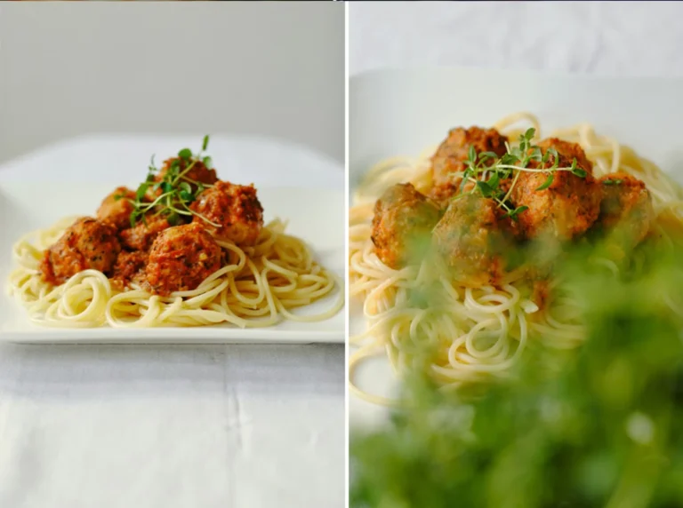 Spaghetti z pulpecikami z soczewicy