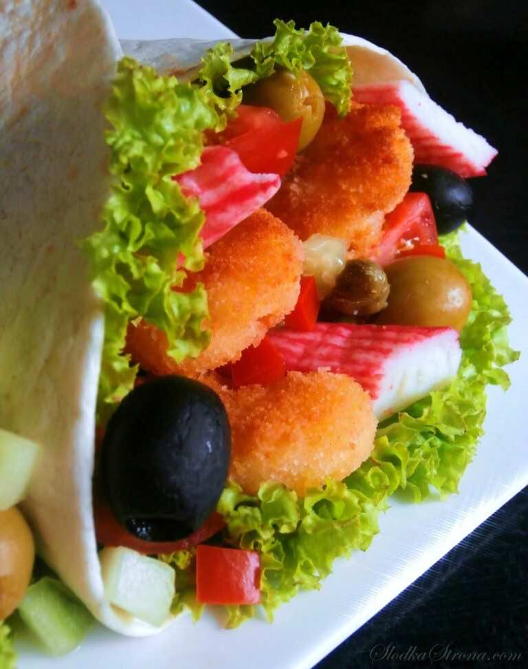 Tortilla z Krewetkami