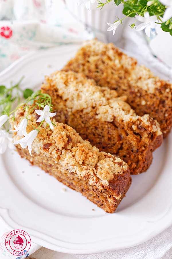 Ciasto bananowe z kruszonką