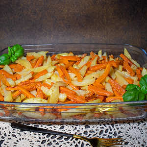 Frytki z marchewki i ziemniaków