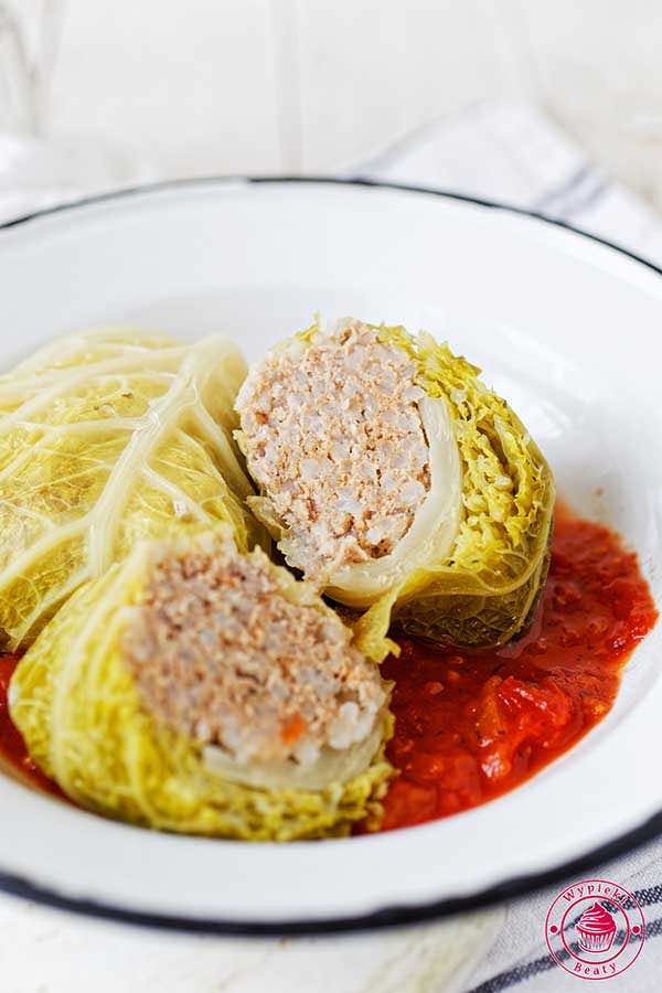 Gołąbki z ryżem i mięsem mielonym