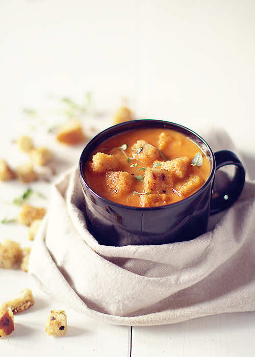 Krem z grillowanych pomidorów