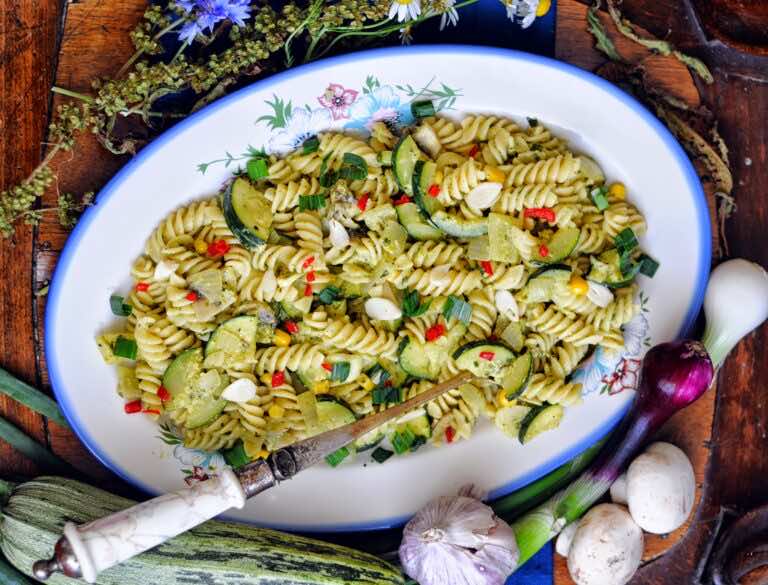 Fusilli z cukinią