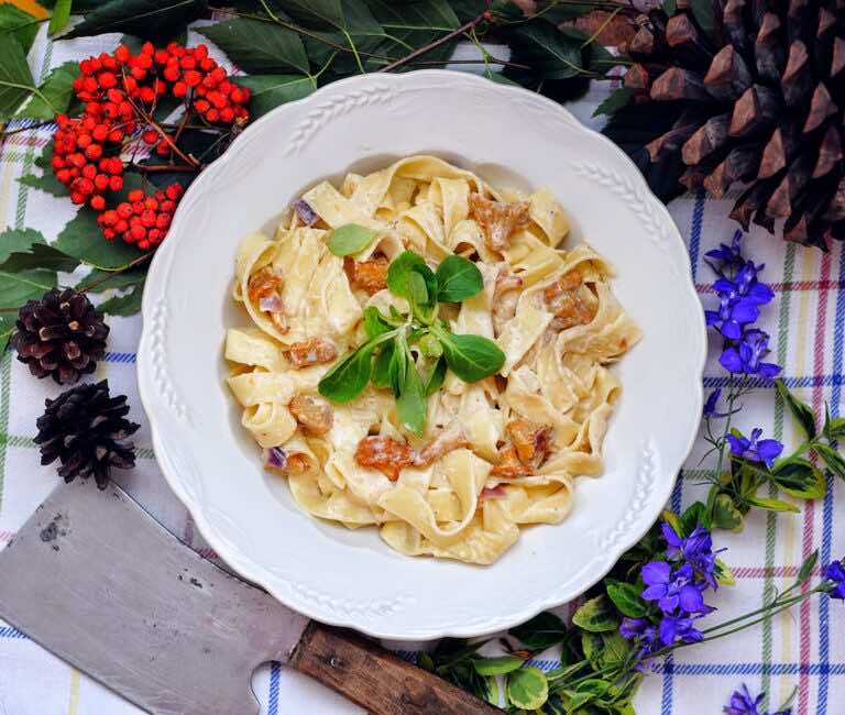 Tagliatelle z kurkami
