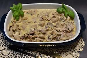 Polędwiczki w sosie majonezowo musztardowym