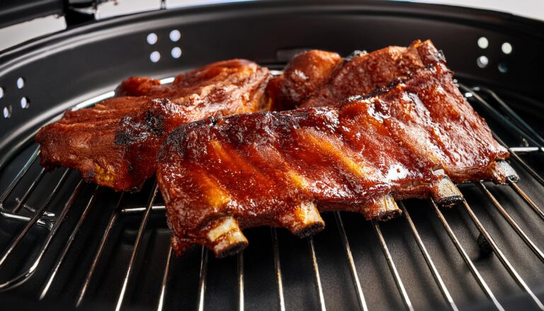 Żeberka BBQ z frytkownicy beztłuszczowej